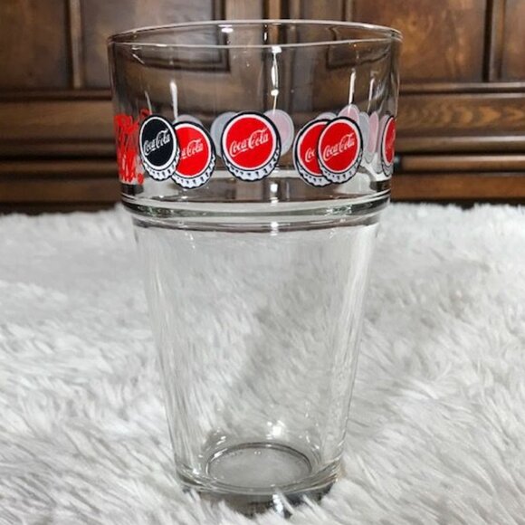 NWOT Set of 4 Vintage Coca-Cola Bottlecap Drinking Glasses - Picture 6 of 10
